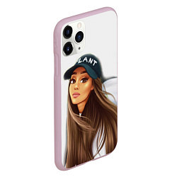 Чехол iPhone 11 Pro матовый Ariana Grande Ариана Гранде, цвет: 3D-розовый — фото 2