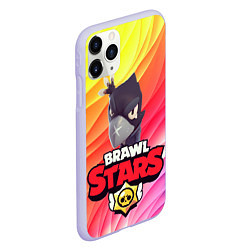 Чехол iPhone 11 Pro матовый Brawl Stars - Crow, цвет: 3D-светло-сиреневый — фото 2