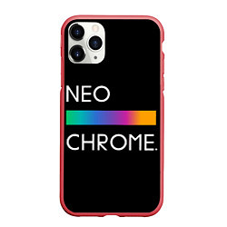 Чехол iPhone 11 Pro матовый NEO CHROME, цвет: 3D-красный