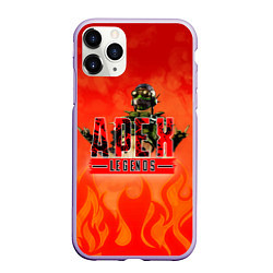 Чехол iPhone 11 Pro матовый Apex Legends, цвет: 3D-светло-сиреневый