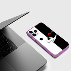 Чехол iPhone 11 Pro матовый Monokuma, цвет: 3D-фиолетовый — фото 2