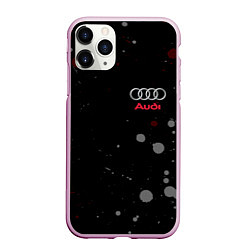 Чехол iPhone 11 Pro матовый AUDI, цвет: 3D-розовый