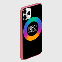 Чехол iPhone 11 Pro матовый NEO CHROME, цвет: 3D-малиновый — фото 2