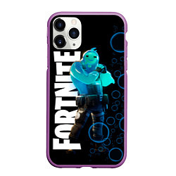 Чехол iPhone 11 Pro матовый Fortnite 003, цвет: 3D-фиолетовый