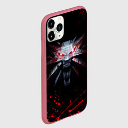 Чехол iPhone 11 Pro матовый ВЕДЬМАК, цвет: 3D-малиновый — фото 2