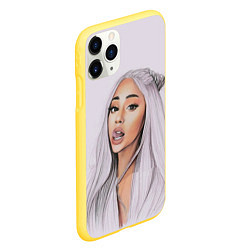 Чехол iPhone 11 Pro матовый Ariana Grande Ариана Гранде, цвет: 3D-желтый — фото 2