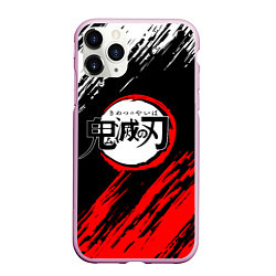 Чехол iPhone 11 Pro матовый KIMETSU NO YAIBA, цвет: 3D-розовый