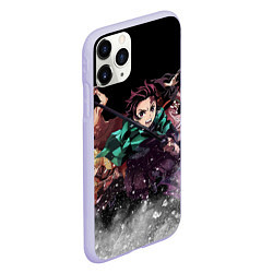 Чехол iPhone 11 Pro матовый KIMETSU NO YAIBA, цвет: 3D-светло-сиреневый — фото 2