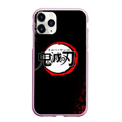 Чехол iPhone 11 Pro матовый KIMETSU NO YAIBA, цвет: 3D-розовый