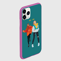 Чехол iPhone 11 Pro матовый Кис-кис, цвет: 3D-фиолетовый — фото 2