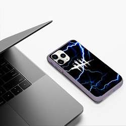 Чехол iPhone 11 Pro матовый DEAD BY DAYLIGHT, цвет: 3D-серый — фото 2