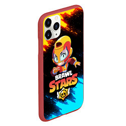 Чехол iPhone 11 Pro матовый BRAWL STARS MAX, цвет: 3D-красный — фото 2