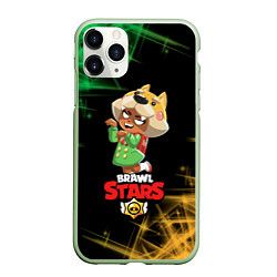 Чехол iPhone 11 Pro матовый BRAWL STARS NITA, цвет: 3D-салатовый