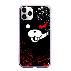 Чехол iPhone 11 Pro матовый MONOKUMA, цвет: 3D-светло-сиреневый