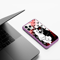 Чехол iPhone 11 Pro матовый MONOKUMA, цвет: 3D-фиолетовый — фото 2