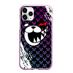 Чехол iPhone 11 Pro матовый MONOKUMA, цвет: 3D-розовый