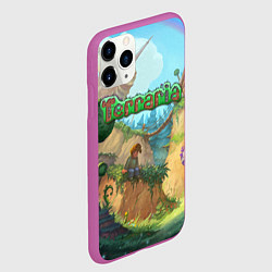 Чехол iPhone 11 Pro матовый Terraria, цвет: 3D-фиолетовый — фото 2