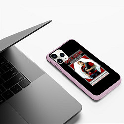 Чехол iPhone 11 Pro матовый Серега Есенин, цвет: 3D-розовый — фото 2