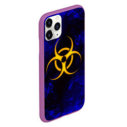 Чехол iPhone 11 Pro матовый BIOHAZARD, цвет: 3D-фиолетовый — фото 2