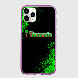 Чехол iPhone 11 Pro матовый Terraria, цвет: 3D-фиолетовый