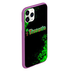 Чехол iPhone 11 Pro матовый Terraria, цвет: 3D-фиолетовый — фото 2