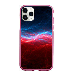 Чехол iPhone 11 Pro матовый Огонь и лёд, цвет: 3D-малиновый