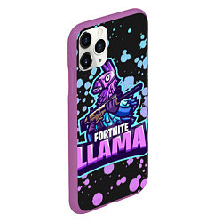 Чехол iPhone 11 Pro матовый Fortnite LLAMA, цвет: 3D-фиолетовый — фото 2