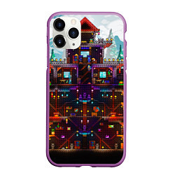 Чехол iPhone 11 Pro матовый Terraria, цвет: 3D-фиолетовый