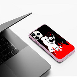 Чехол iPhone 11 Pro матовый MONOKUMA, цвет: 3D-розовый — фото 2