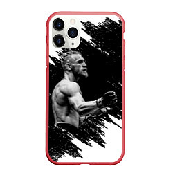 Чехол iPhone 11 Pro матовый Conor McGregor, цвет: 3D-красный