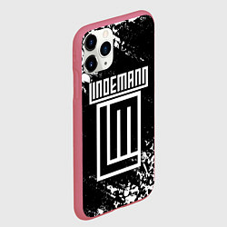 Чехол iPhone 11 Pro матовый LINDEMANN, цвет: 3D-малиновый — фото 2