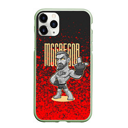 Чехол iPhone 11 Pro матовый Conor McGregor, цвет: 3D-салатовый