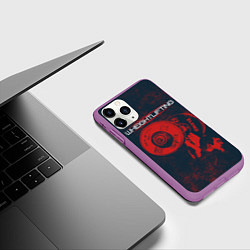 Чехол iPhone 11 Pro матовый Тяжелая атлетика, цвет: 3D-фиолетовый — фото 2