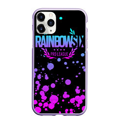 Чехол iPhone 11 Pro матовый Rainbow Six Siege, цвет: 3D-светло-сиреневый