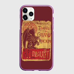 Чехол iPhone 11 Pro матовый Cthulhu, цвет: 3D-фиолетовый