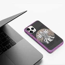 Чехол iPhone 11 Pro матовый Cthulhu, цвет: 3D-фиолетовый — фото 2