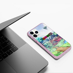 Чехол iPhone 11 Pro матовый TERRARIA, цвет: 3D-розовый — фото 2