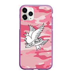 Чехол iPhone 11 Pro матовый LIL PEEP CRY BABY, цвет: 3D-фиолетовый