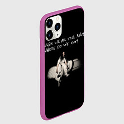 Чехол iPhone 11 Pro матовый Billie Eilish, цвет: 3D-фиолетовый — фото 2