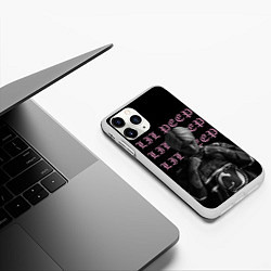 Чехол iPhone 11 Pro матовый LiL PEEP, цвет: 3D-белый — фото 2