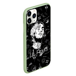 Чехол iPhone 11 Pro матовый LIL PEEP, цвет: 3D-салатовый — фото 2