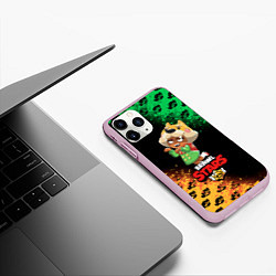 Чехол iPhone 11 Pro матовый BRAWL STARS NITA, цвет: 3D-розовый — фото 2