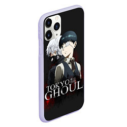 Чехол iPhone 11 Pro матовый Токийский гуль, цвет: 3D-светло-сиреневый — фото 2