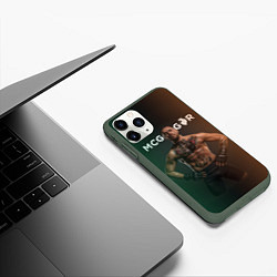 Чехол iPhone 11 Pro матовый Conor McGregor, цвет: 3D-темно-зеленый — фото 2