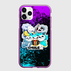 Чехол iPhone 11 Pro матовый UNDERTALE, цвет: 3D-фиолетовый