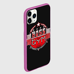 Чехол iPhone 11 Pro матовый Boss of GYM акварель, цвет: 3D-фиолетовый — фото 2