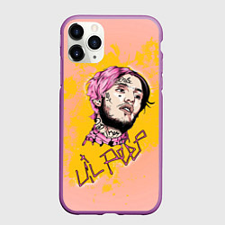 Чехол iPhone 11 Pro матовый Lil Peep, цвет: 3D-фиолетовый