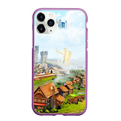 Чехол iPhone 11 Pro матовый ГЕРОИ МЕЧА И МАГИИ, цвет: 3D-фиолетовый