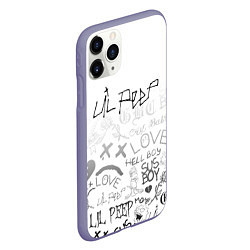 Чехол iPhone 11 Pro матовый LIL PEEP, цвет: 3D-серый — фото 2