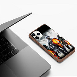 Чехол iPhone 11 Pro матовый Battlefield, цвет: 3D-коричневый — фото 2